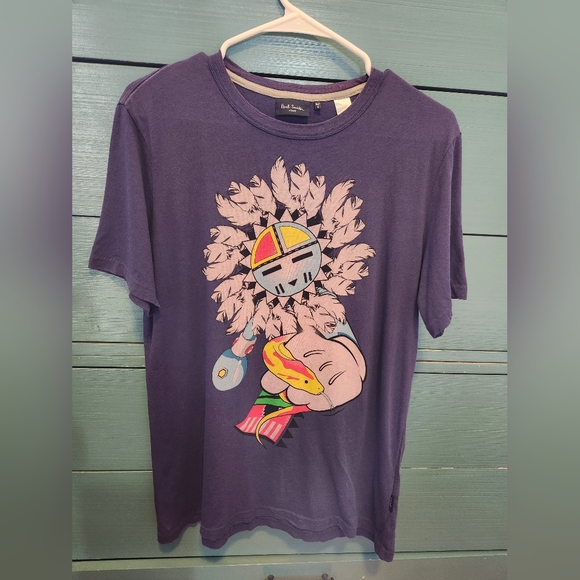 *Paul Smith Jeans Purple Graphic Tshirt Short Sleeve Size Small 100% Co… - Picture 10 of 10